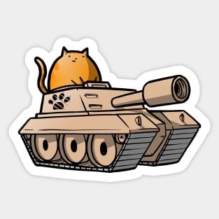 War Animals - Orange Cat Sticker